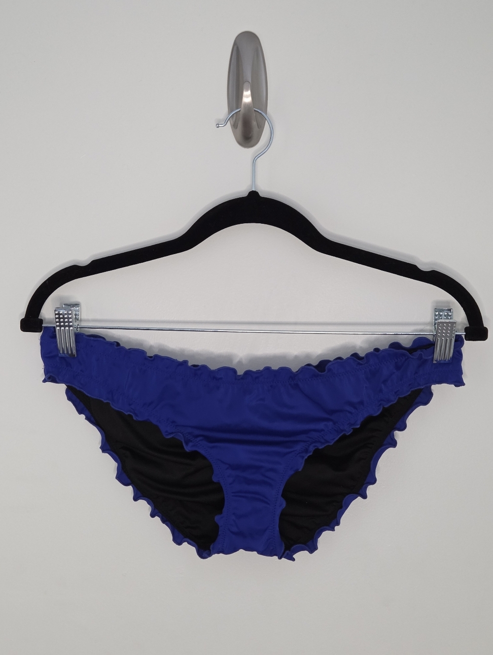 Victoria's Secret 2015 Medium Electric Blue Ruffle Cheeky Bikini Bottom